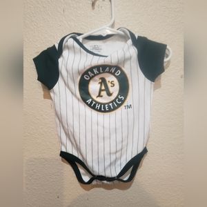 Oakland athletics Onsie 3/6 months